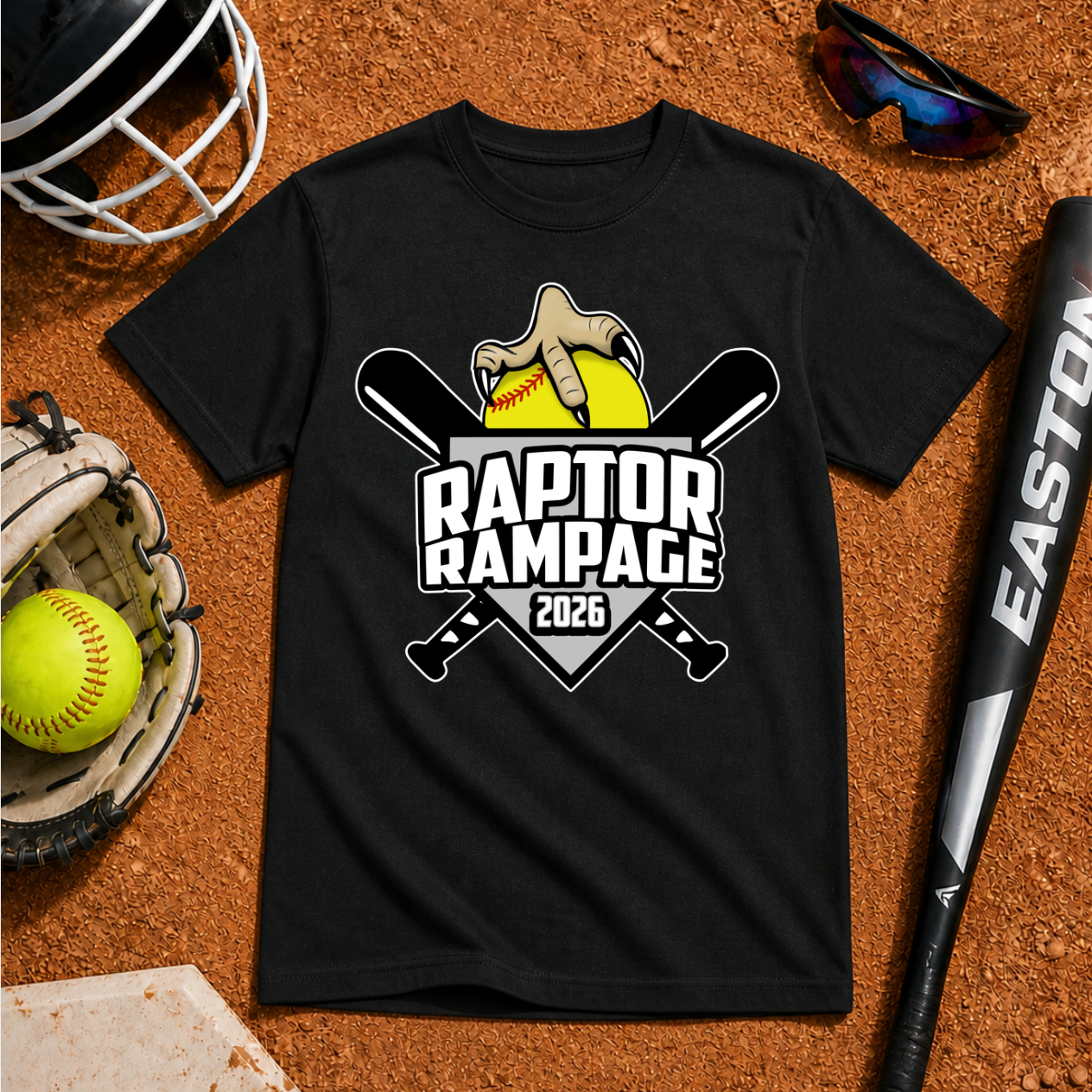Raptor Rampage Adult Tee - Optional Back - PREORDER ONLY