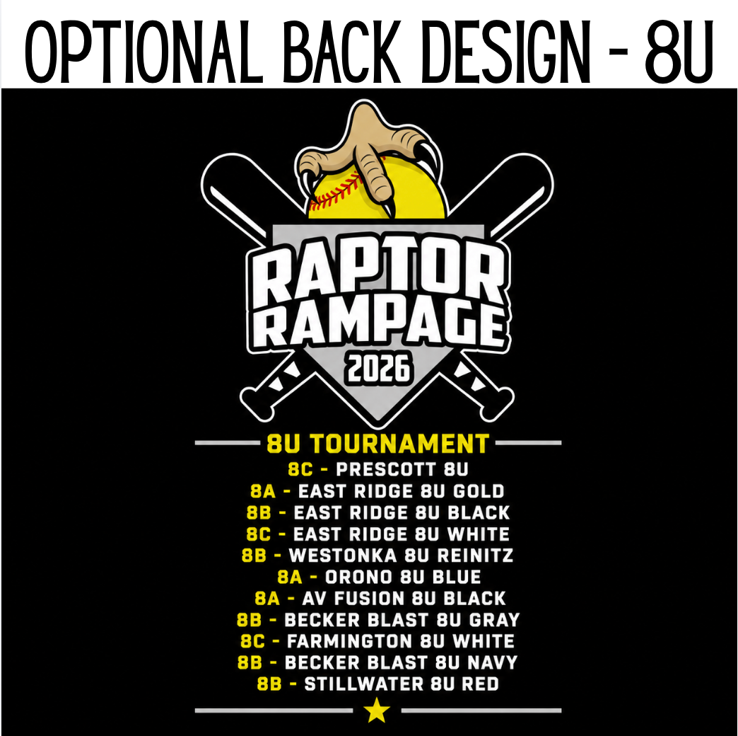Raptor Rampage Youth Tank Top - Optional Back - PREORDER ONLY