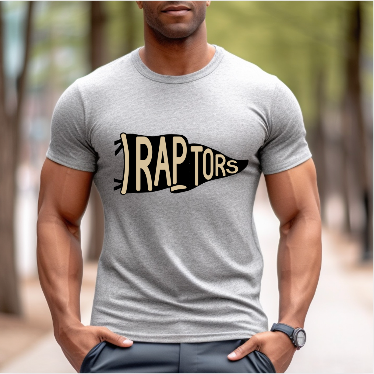 Adult Raptors Pennant Tee