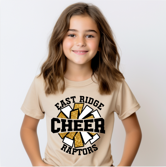 Pom Spirit Cheer Youth Tee