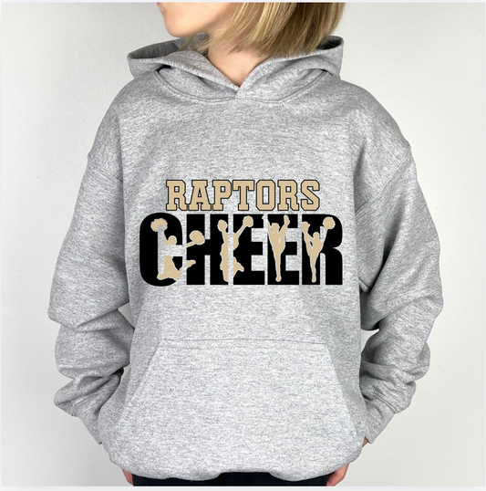 Cheer Knockout Optional Back Design - Youth Hoodie