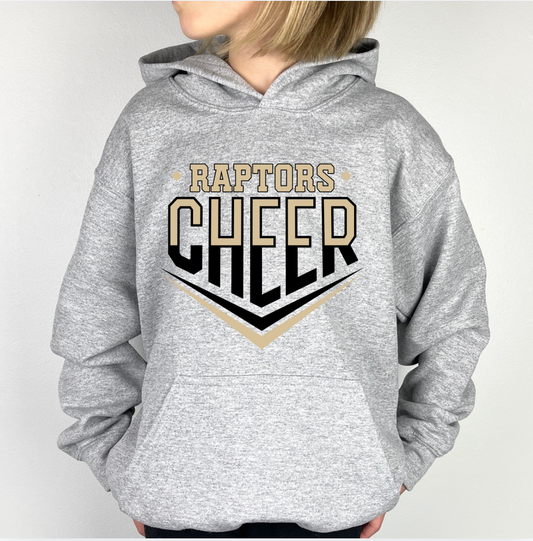 Action Cheer Optional Back Design - Youth Hoodie