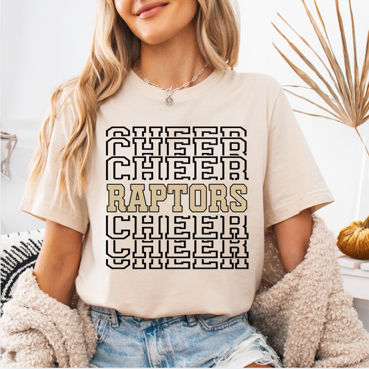 Cheer Stacked Adult Tee