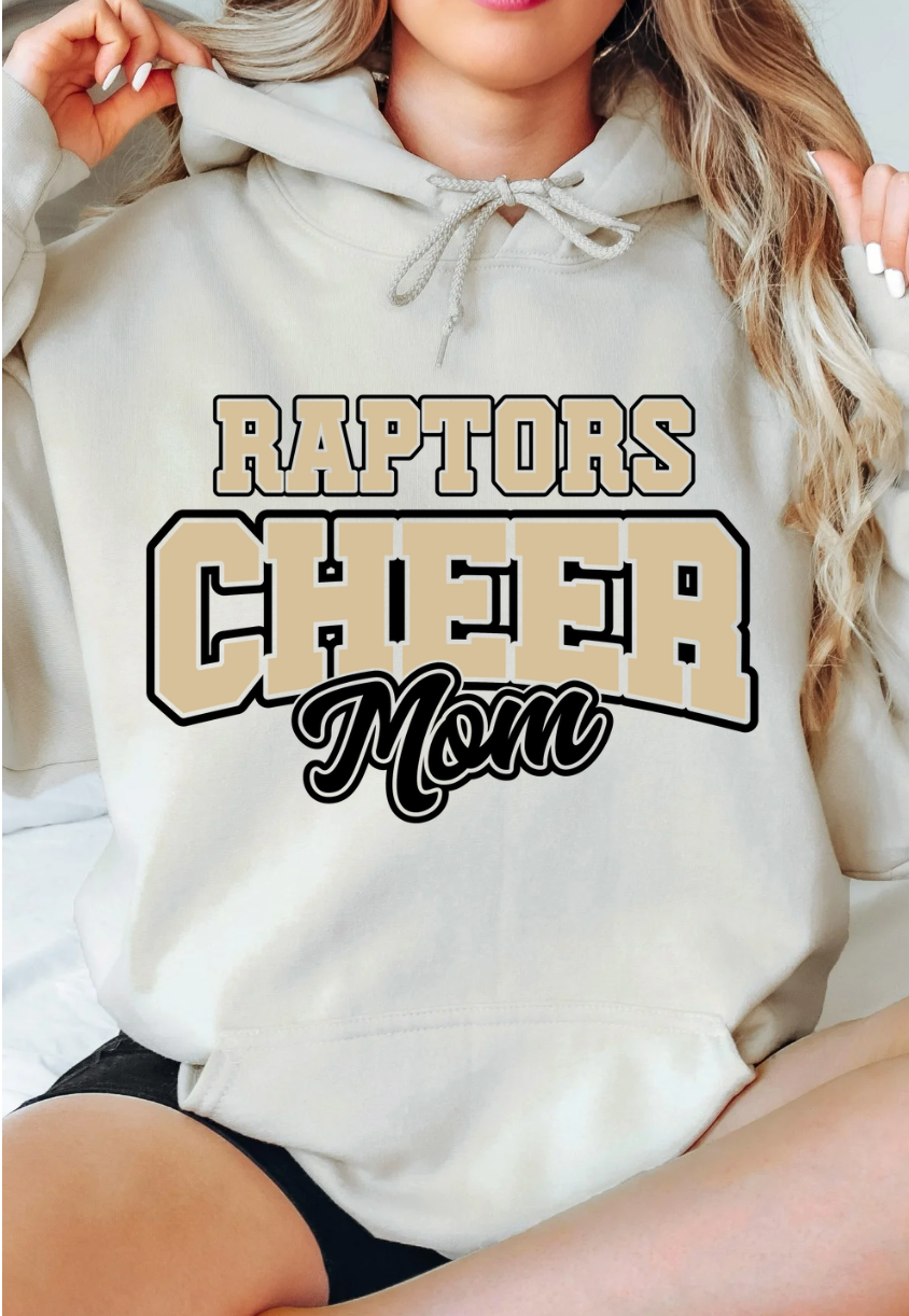 Cheer Mom with Optional Back Hoodie - Adult