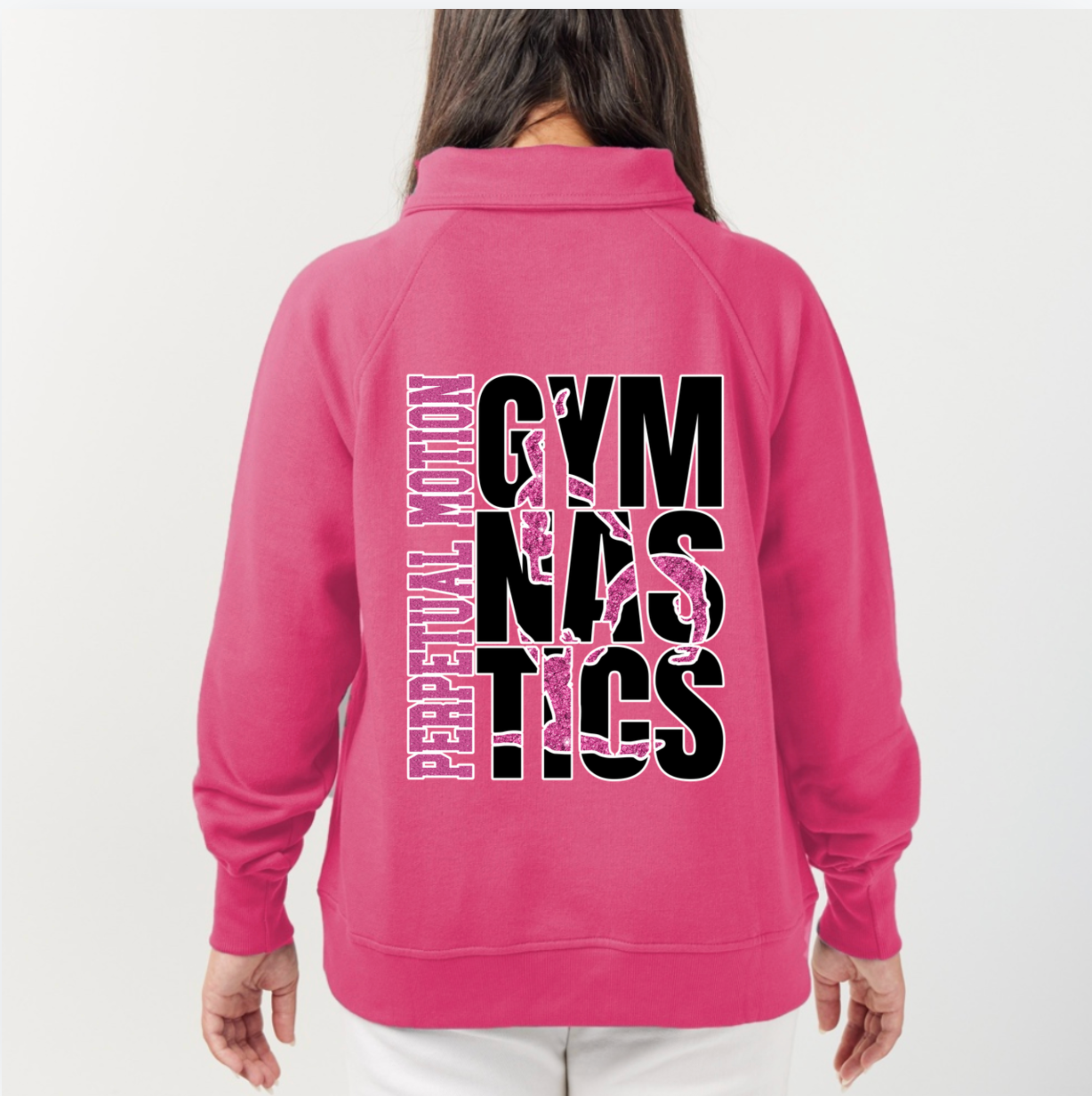 Gymnastics Mom 1/4 Zip - Pink or Black