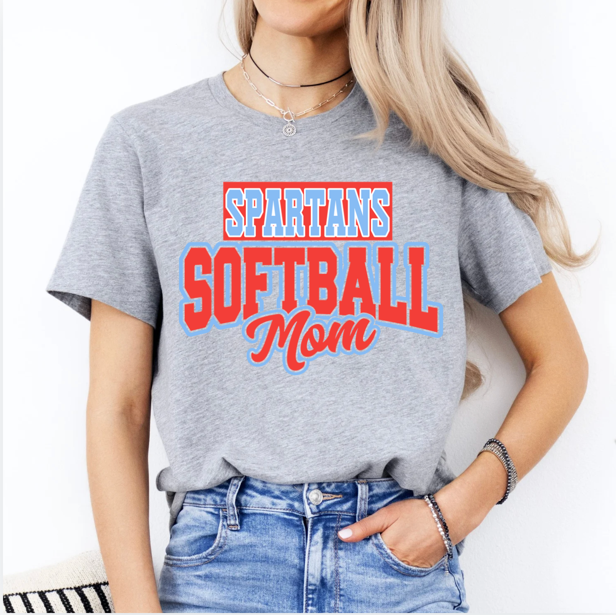 Spartans Softball Mom Tee or Tank