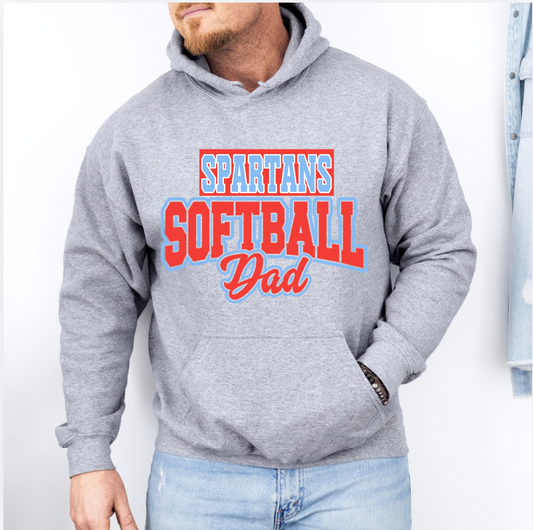 Spartans Softball Dad Hoodie