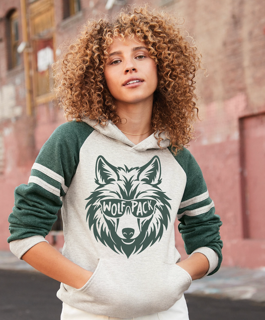 Custom Wolfpack Colorblock Hoodie - AS SHOWN OR CUSTOM DESIGN