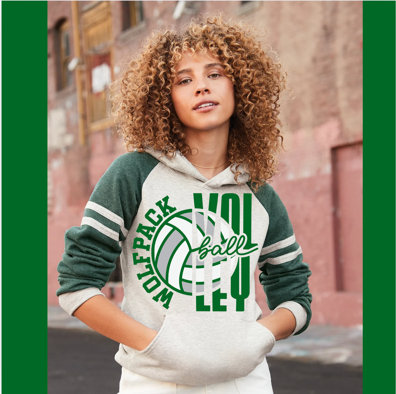 Wolfpack Volleyball Hoodie - Varsity Hoodie - Adult