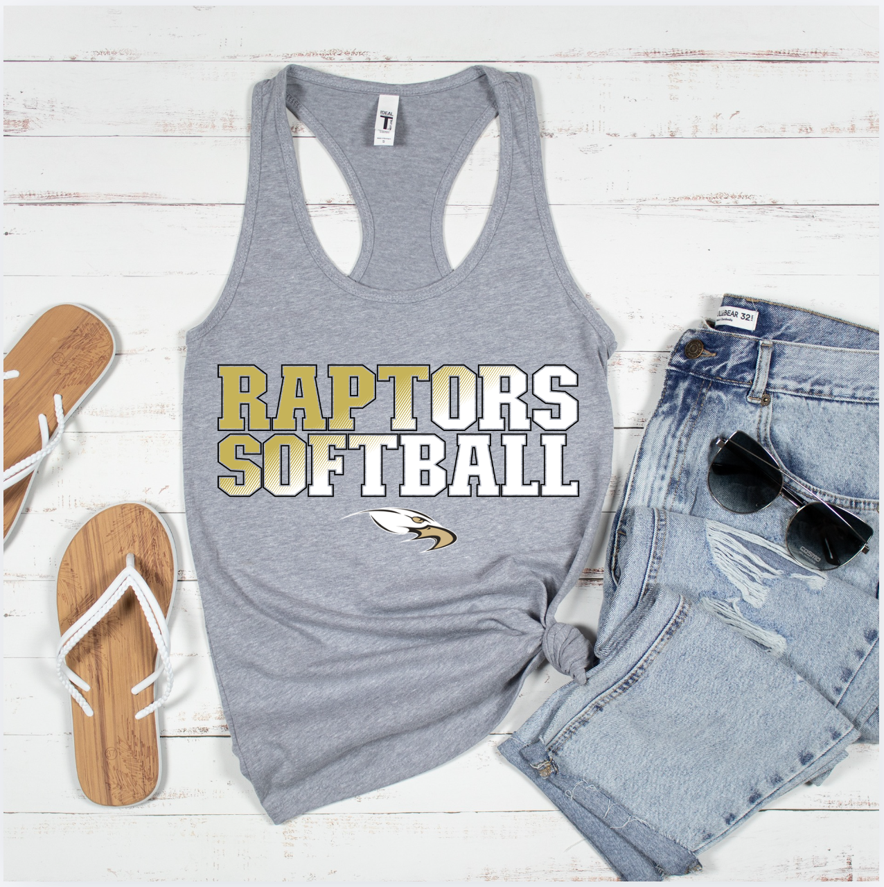 Raptors Softball 2026 Design - Tee or Tank - Adult