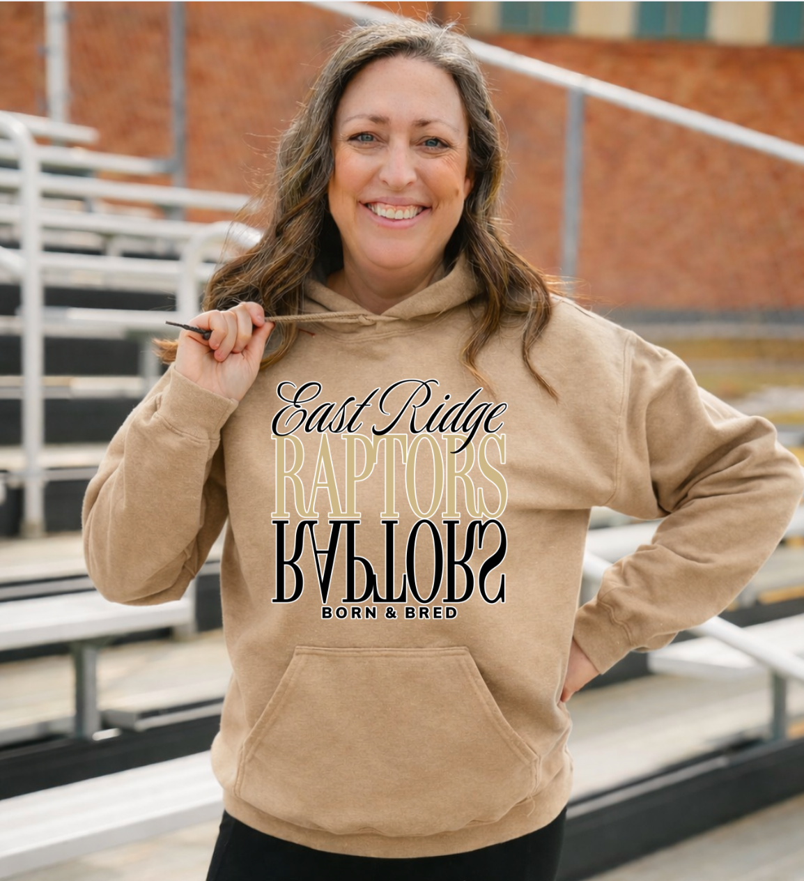 East Ridge Raptors Born & Bred - Adult - Hoodie or Crew