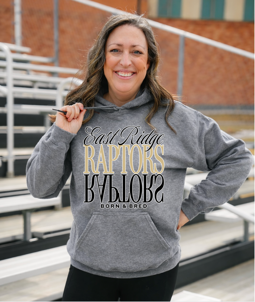 East Ridge Raptors Born & Bred - Adult - Hoodie or Crew