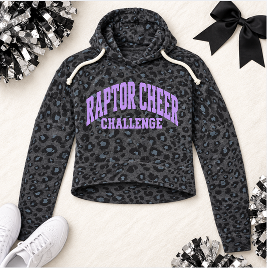 Raptor Cheer Challenge - Adult Cropped Hoodie - PREORDER ONLY