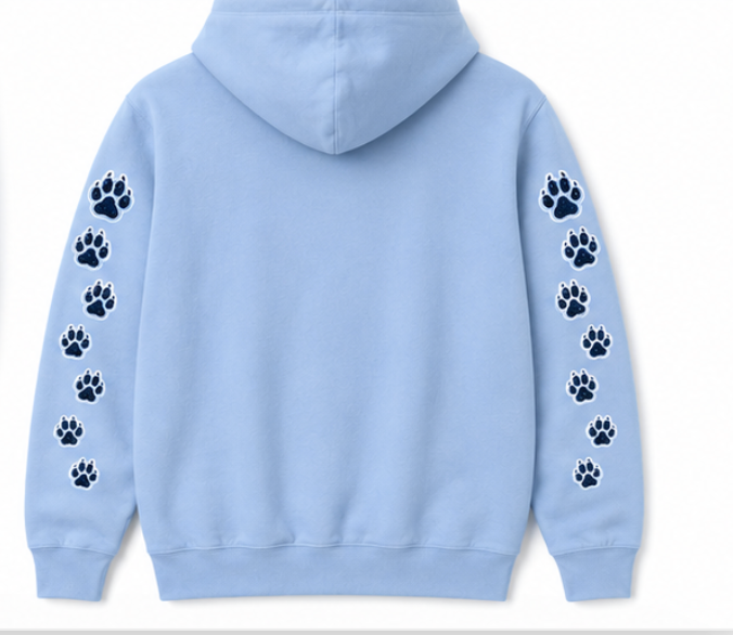 Blaine Bengals Hoodie or Crew 2 w/Optional Sleeve Design
