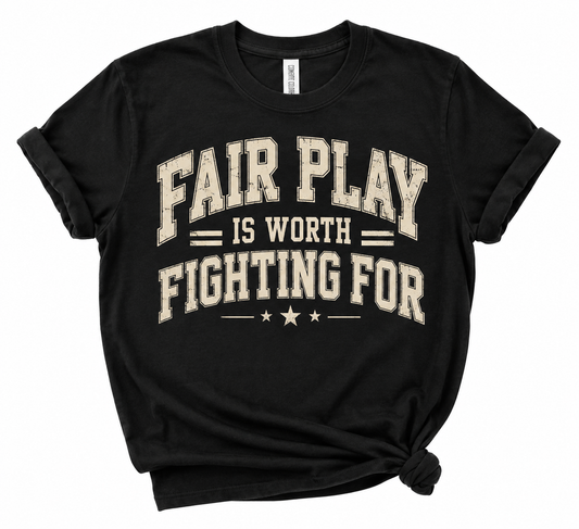 Fair Play - Black Tee