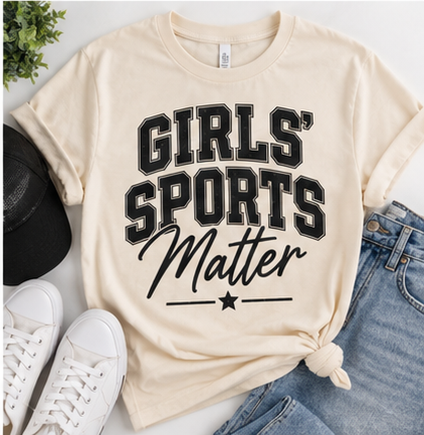 Girls Sports Matter - All Black Option